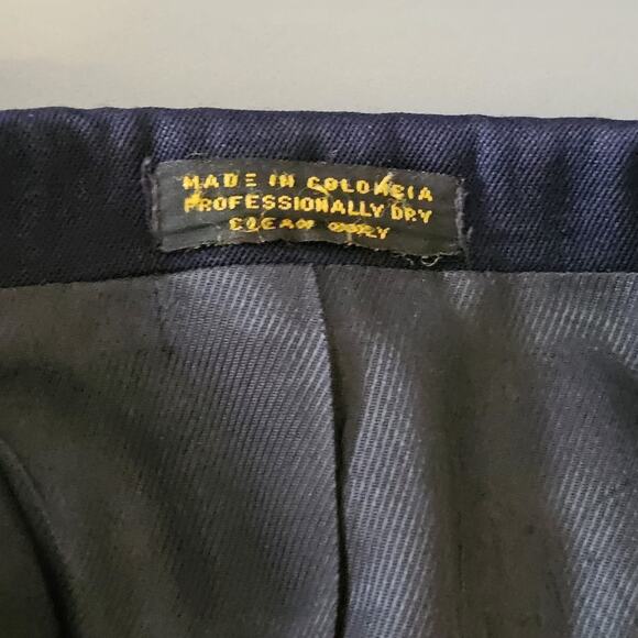 Oscar de la Renta Men's 42L Royal Blue Wool Blazer Sport Coat 2 Button - Picture 7 of 7